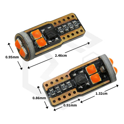 Par De Focos Pellizco 6 Led Burbuja Canbus Super Potente 12v