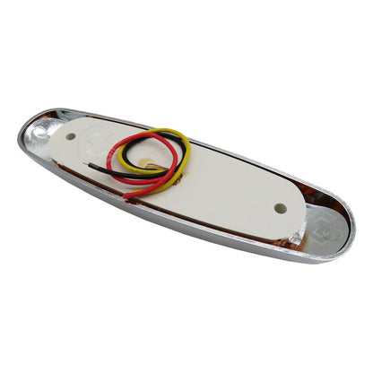 3 Plafón Lateral 12 Leds Tipo Peterbilt Fijo Estrobo Cromado