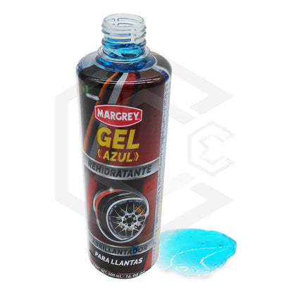 2 Gel Azul Abrillantador Rehidratante Llantas Margrey 500 Ml Azul