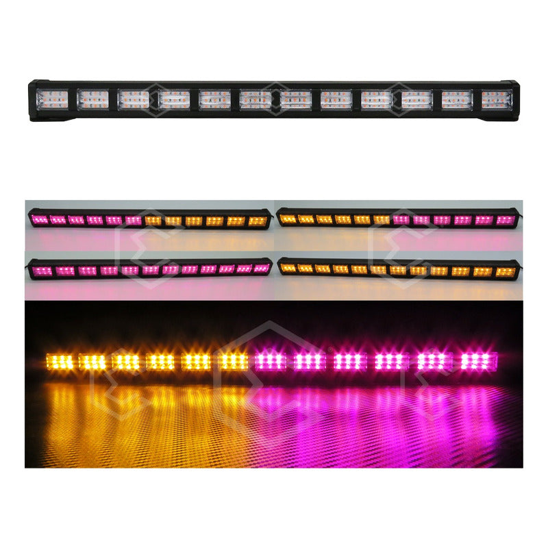 Barra 216 Led 19 Funciones 12 Módulos Bicolor Estrobo 12-24v