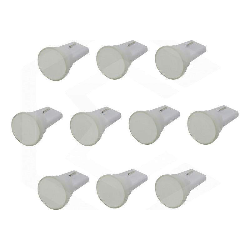 Kit De 10 Focos De Pellizco T10 1  Led Cob Alta Potencia 12v