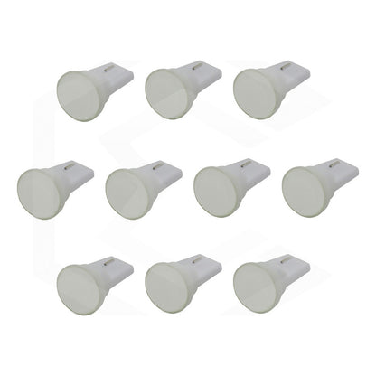 Kit De 10 Focos De Pellizco T10 1  Led Cob Alta Potencia 12v