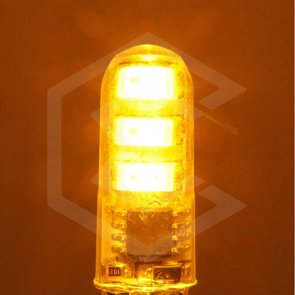 Par De Focos Pellizco Gel T10 Fijo + Estrobo 6 Leds Canbus