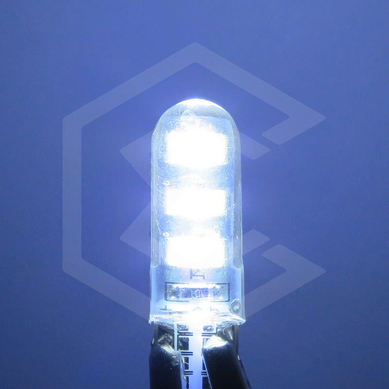 Par De Focos De Pellizco T10 6 Gel Leds Smd Alta Potencia
