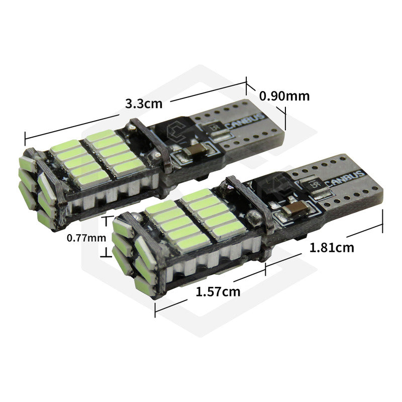 Par De Focos De Pellizco 26 Led Canbus Smd Super Potente 12v