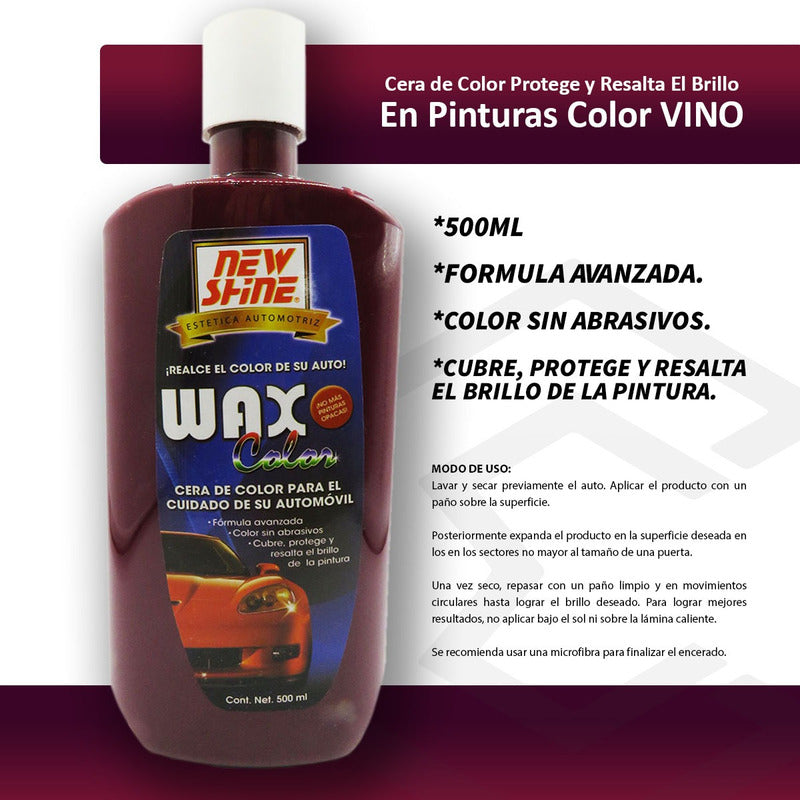 Cera Wax De Color Proteje Y Resalta El Brillo En Pintura