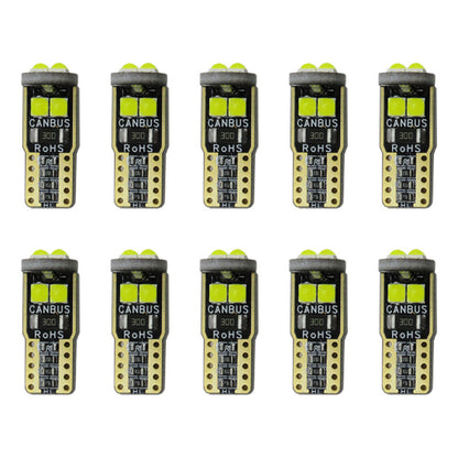 Kit 10 Focos Pellizco 6 Led Burbuja Canbus Super Potente 12v