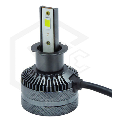 Kit Focos H3 12 Leds Csp 9-30v 27w Reales Alta Baja 8000lm H3