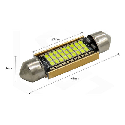 Par De Focos Luz Interior 27 Leds Canbus 31mm 36mm 39mm 41mm