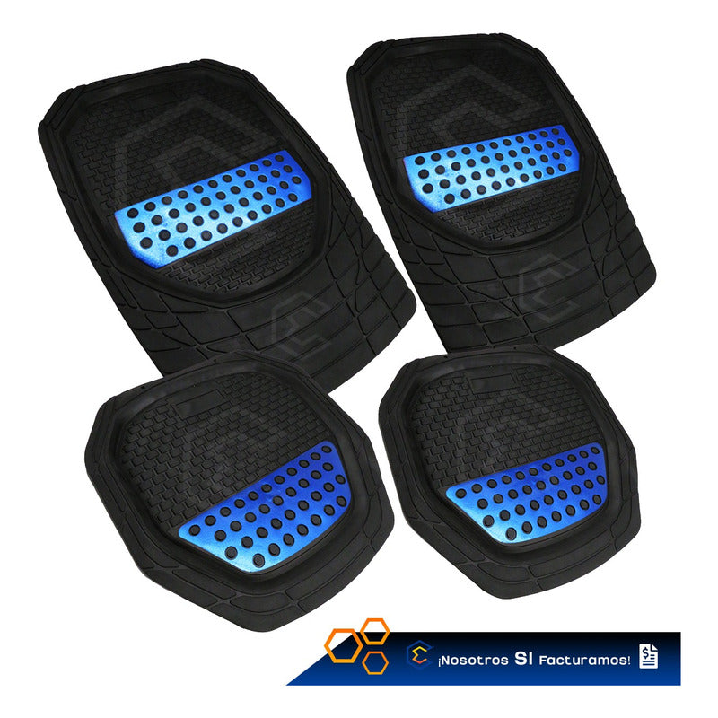 Tapete Tipo Charola Uso Rudo Auto Camioneta Juego 4 Piezas