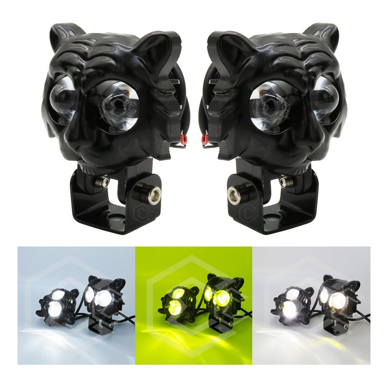 Faros Universal Tigre 12 Hiperled 4 Funciones 12-24v Bicolor