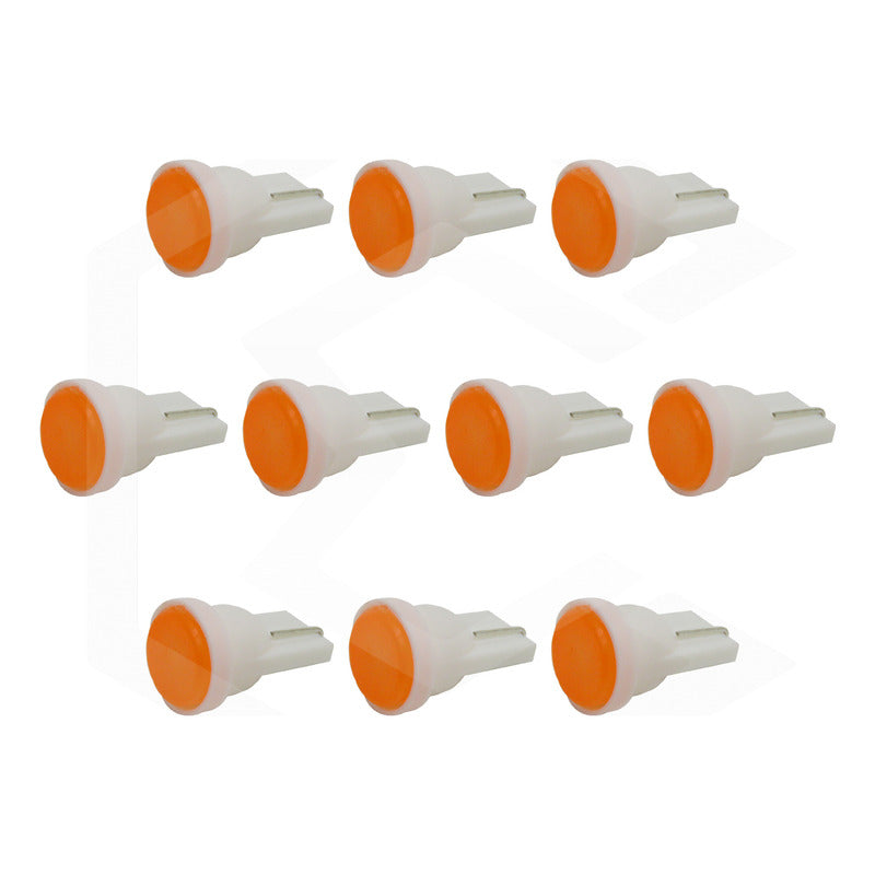 Kit De 10 Focos De Pellizco T10 1  Led Cob Alta Potencia 12v