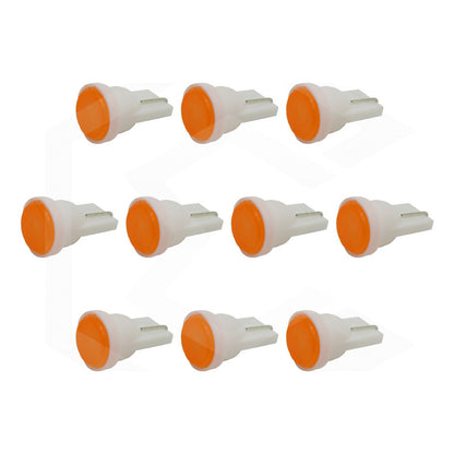 Kit De 10 Focos De Pellizco T10 1  Led Cob Alta Potencia 12v