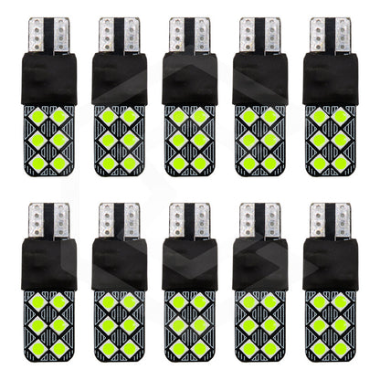 Kit 10 Focos De Pellizco 12 Led 3 Funciones D Estrobo Canbus