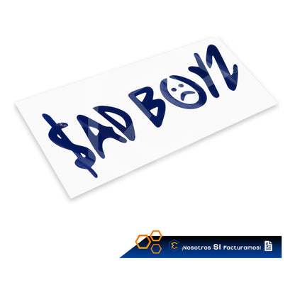 2 Calcomanía Sad Boyz Juniorh Sticker Vinil Auto Moto 25x8cm
