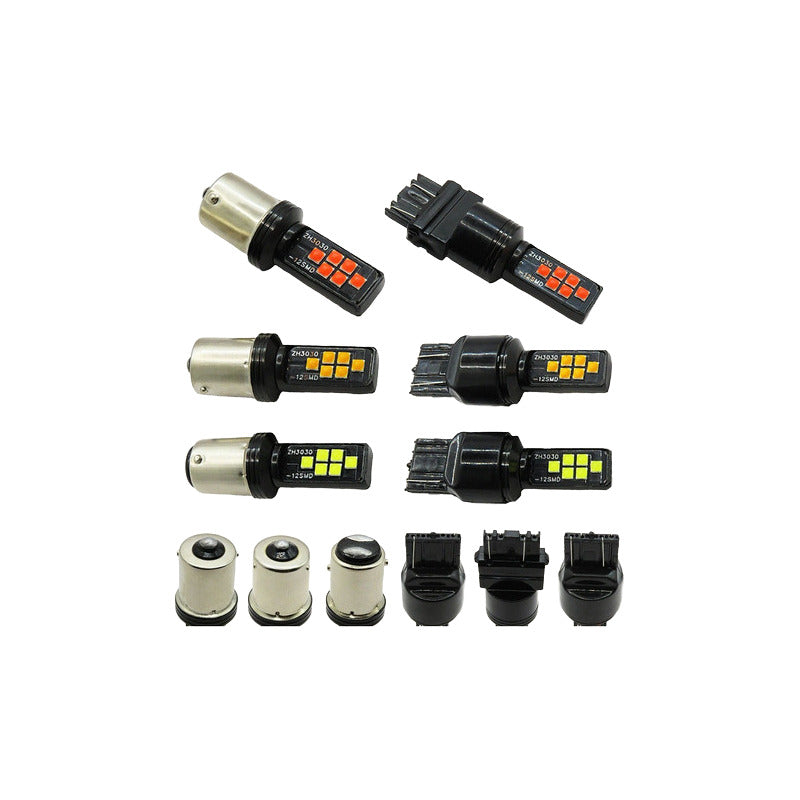 2 Focos 12 Led Canbus Cuarto Stop 12-24v 1156 57 3157  7507