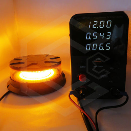 Torreta 48 Leds Ambar 12-24v 72w Ip65 Con Iman 20 Funciones