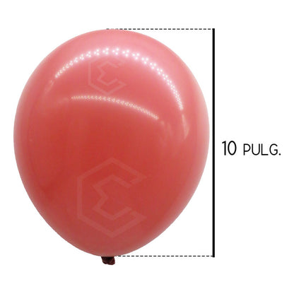 Bolsa 100 Globos Rosa Brillos #10 Adorno Fiestas Bodas Latex Rosa