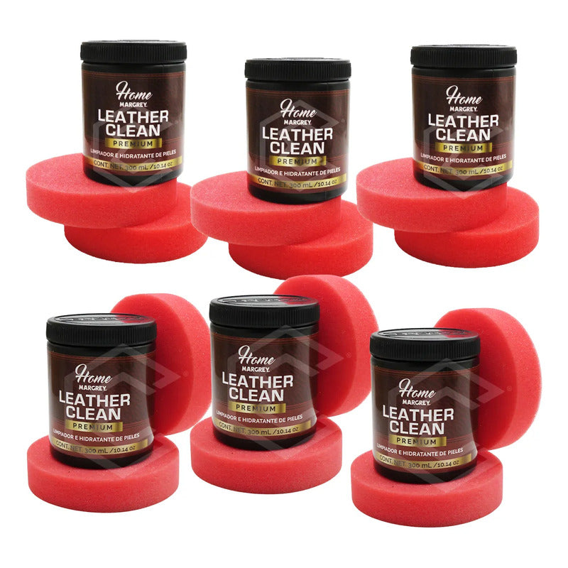 6 Limpiador Hidratante Piel Con Esponja Premium Margrey 300g