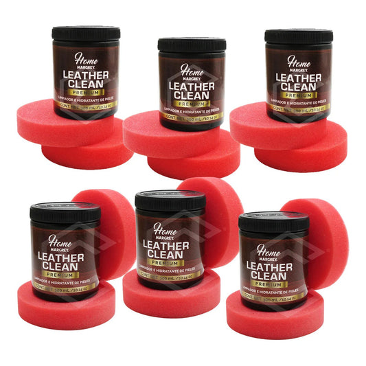 6 Limpiador Hidratante Piel Con Esponja Premium Margrey 300g