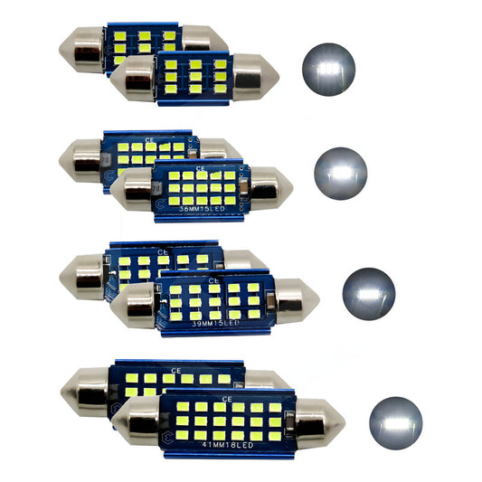 Par De Focos Luz Interior 18 Leds Canbus 31mm 36mm 39mm 41mm