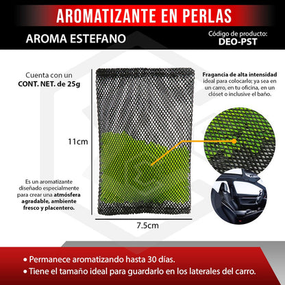 2 Aromatizante Para Auto Desodorante Perla Casa Oficina 25gr