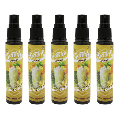 5 Aromatizante Botella Spray Liquido 60ml Auto Casa Ambiente