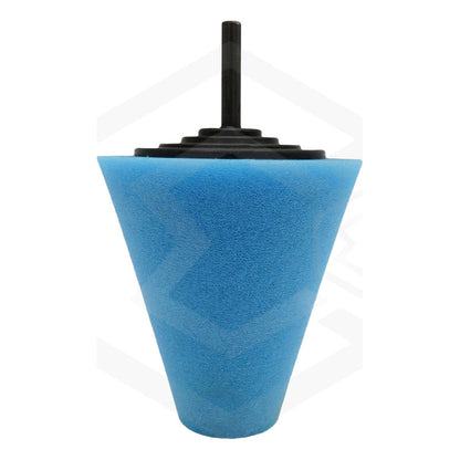 Cono Para Pulido De Rines Esponja Marca Etari Azul Corte