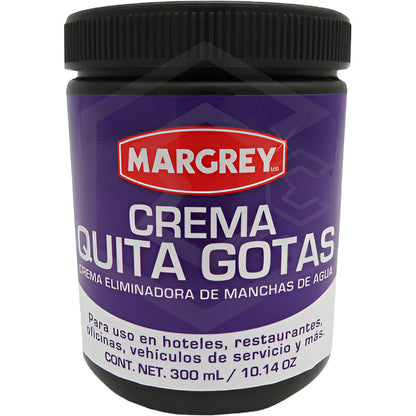 Crema Quita Gotas Vidrios Y Cristales Pieza 300 Ml Margrey
