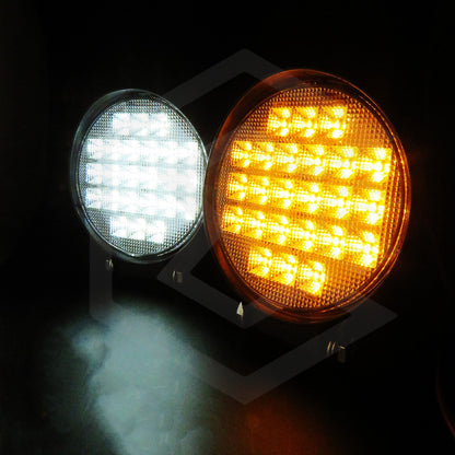 Par De Faros 24 Leds 9-30v 72w Blanco/ambar 5 Funciones T
