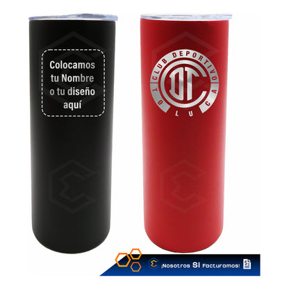 5 Termo Vaso Personalizado Nombre Logo 600ml Láser Inoxidabl