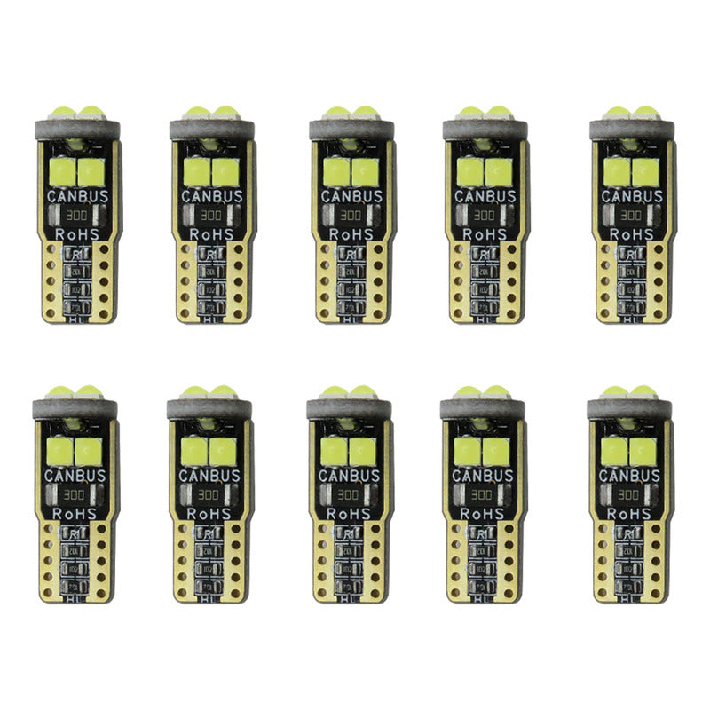 Kit 10 Focos Pellizco 6 Led Burbuja Canbus Super Potente 12v