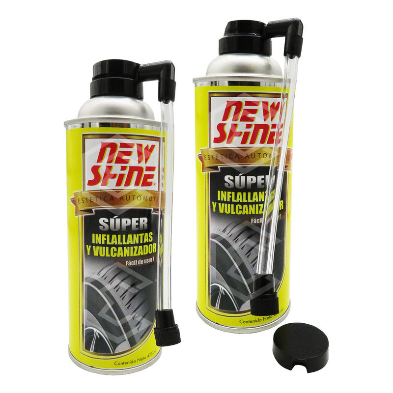 Inflallantas Vulcanizador Instantaneo Emergencias 475ml Amarillo