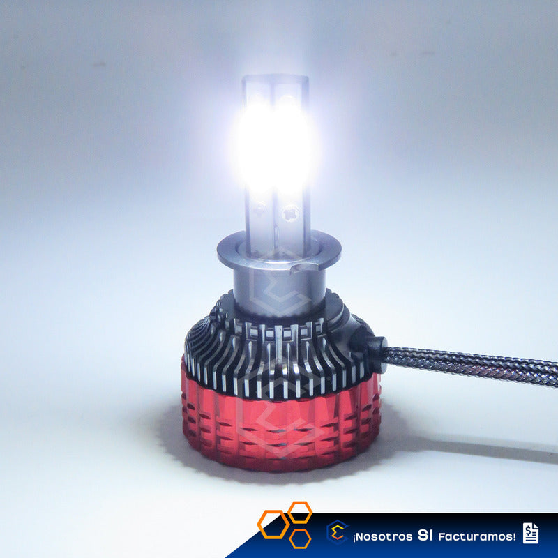 Kit 2 Focos 72 Led H3 Ventilador Alta Baja 15,000lm 12-24v H3