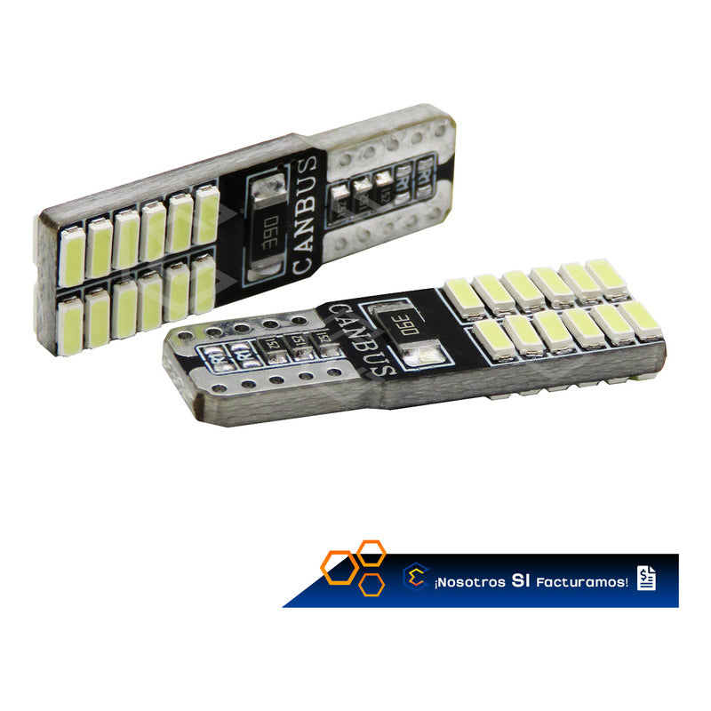 Kit 10 Focos Pellizco 24 Leds Con Canbus Alta Intensidad 12v