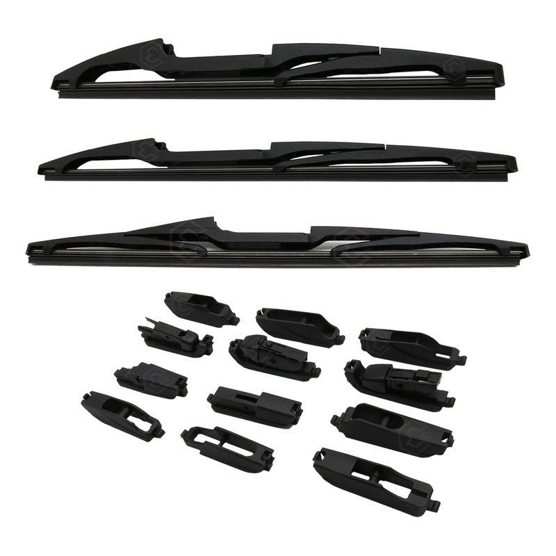 Pluma Limpiaparabrisas Trasera 10  12'' 14  12 Adaptadores