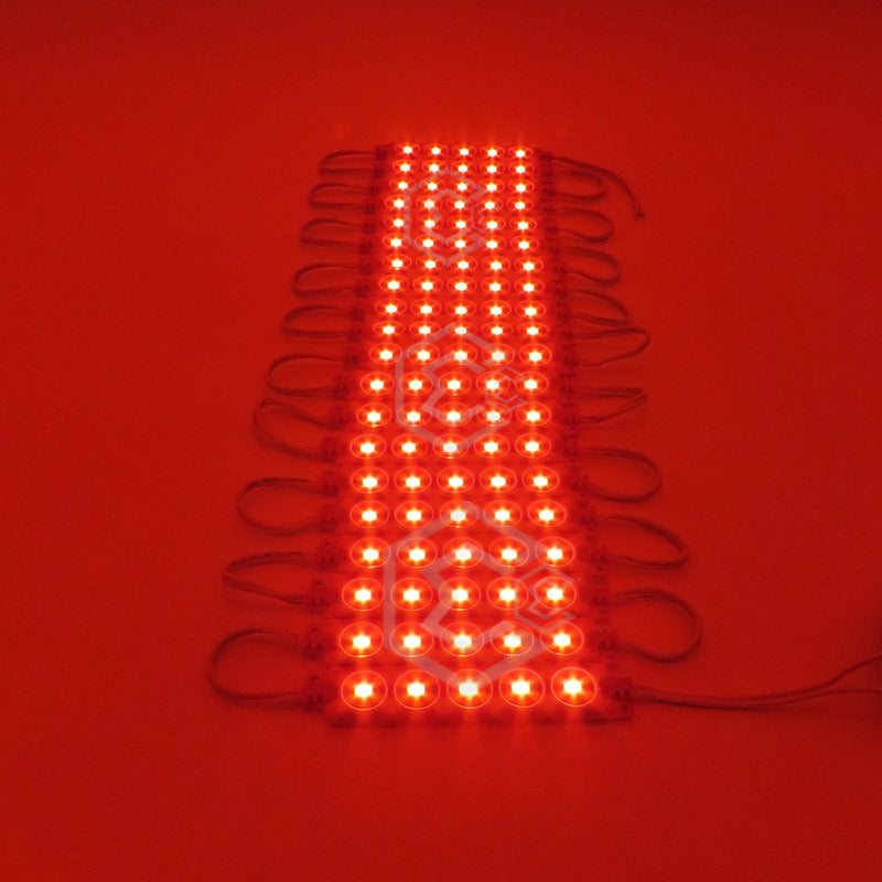 10 Modulos De 5 Leds 5630 Hiper Led Ip65 Contra Agua Color