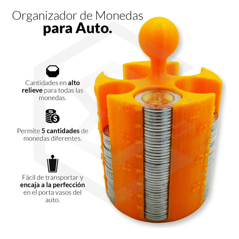 1 Porta Monedas Porta Vasos Auto Con Contador Taxi Uber Didi