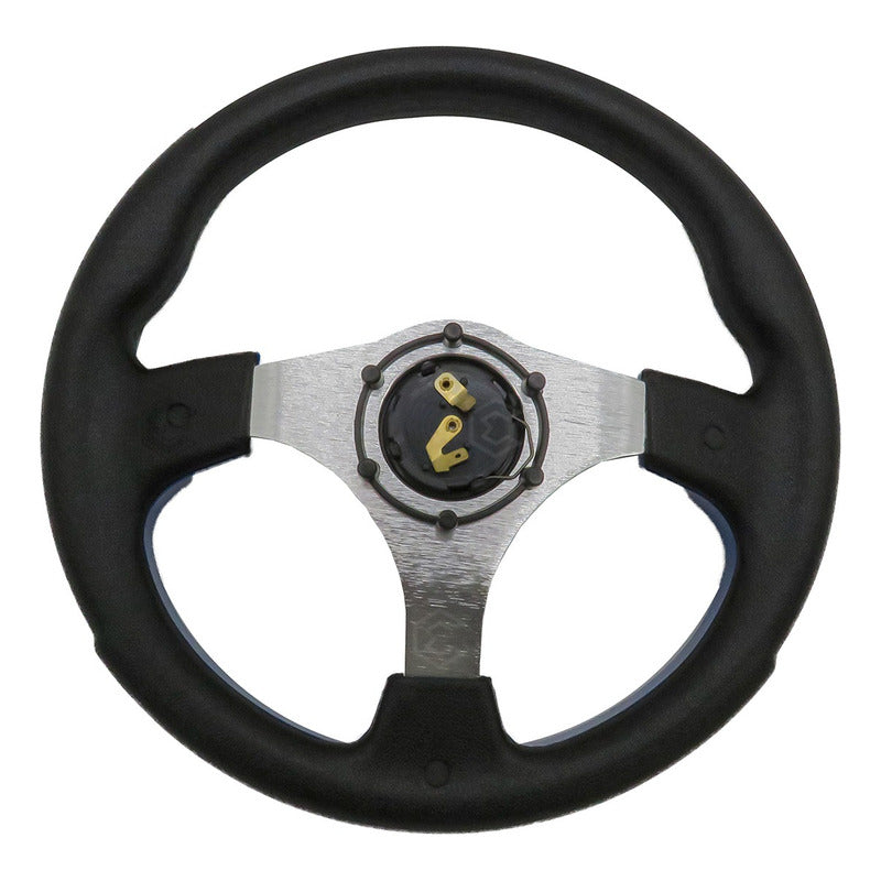 Volante Deportivo Universal De Metal Con Acabado Gloss 32cm