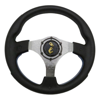 Volante Deportivo Universal De Metal Con Acabado Gloss 32cm
