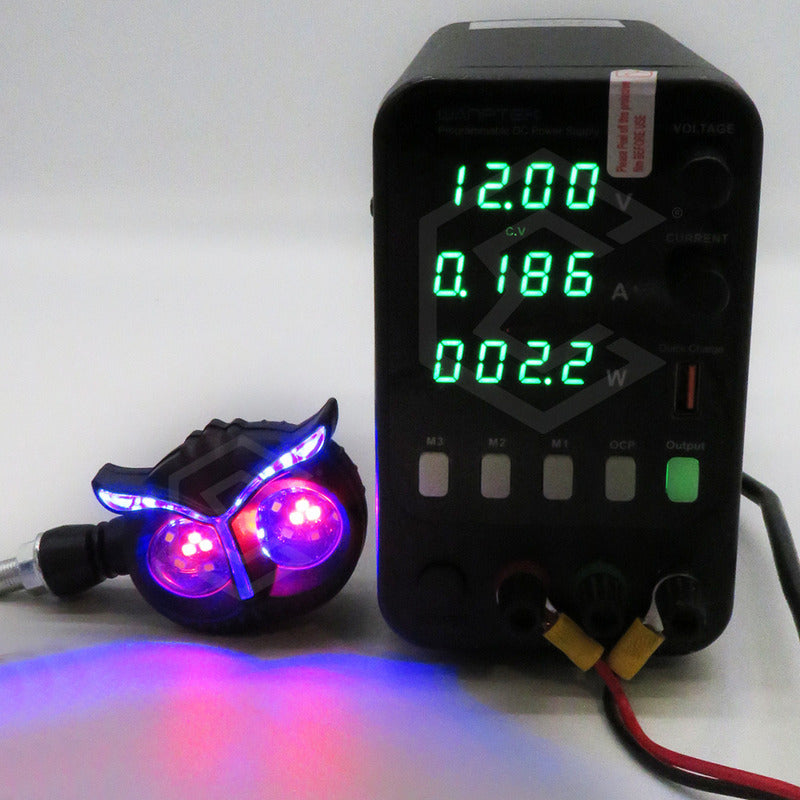 2 Faros Direccionales Universal 26 Leds Búho Moto Tricolor