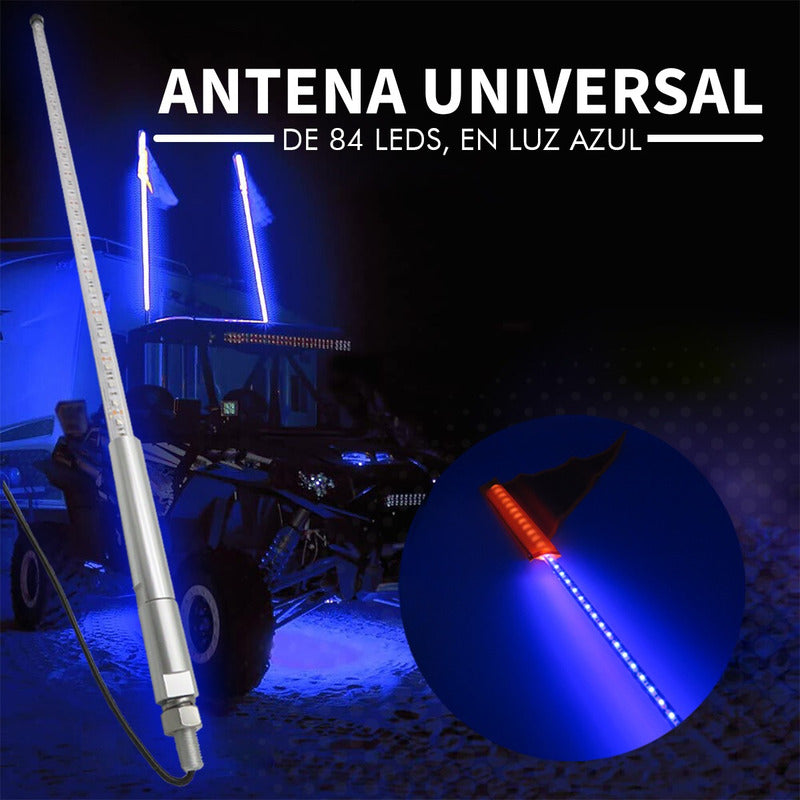 Antena 84 Leds Universal Bandera Rzr Can Am Atv 90cm 12-24v
