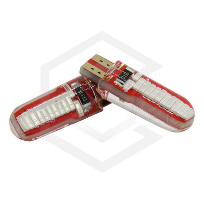 Par De Focos De Pellizco T10 W5w 24 Leds Canbus 12v Fijo
