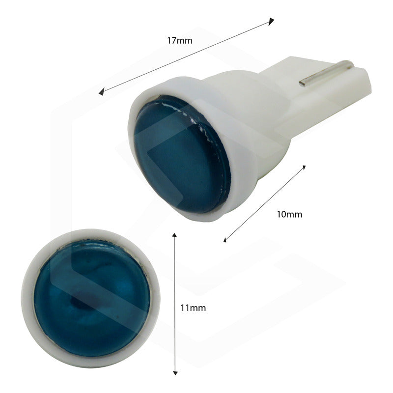Kit De 10 Focos De Pellizco T10 1  Led Cob Alta Potencia 12v