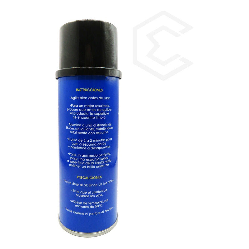 2 Espuma Para Llantas New Shine Renovador De Color Y Brillo Azul Claro