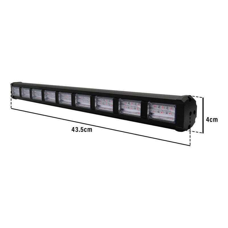 Barra 162 Leds 19 Funciones 9 Módulos Bicolor Estrobo 12-24v
