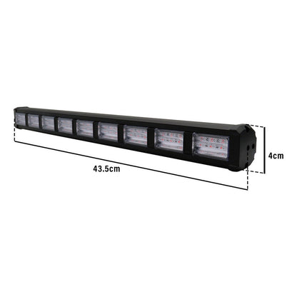 Barra 162 Leds 19 Funciones 9 Módulos Bicolor Estrobo 12-24v