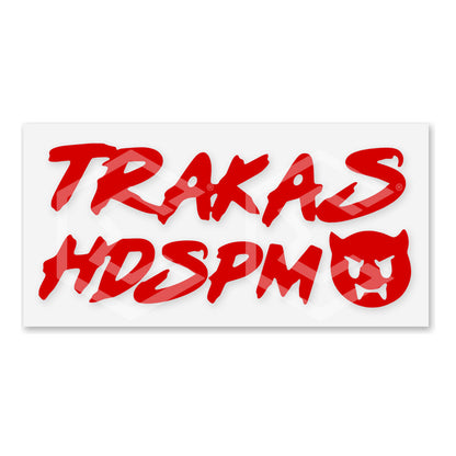 Calcomanía Trakas Hdspm Sticker Vinil Auto Moto 20cm X 9cm