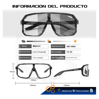 Lentes Gafas Fotocromáticas Deportivas Con Proteccion Uv400