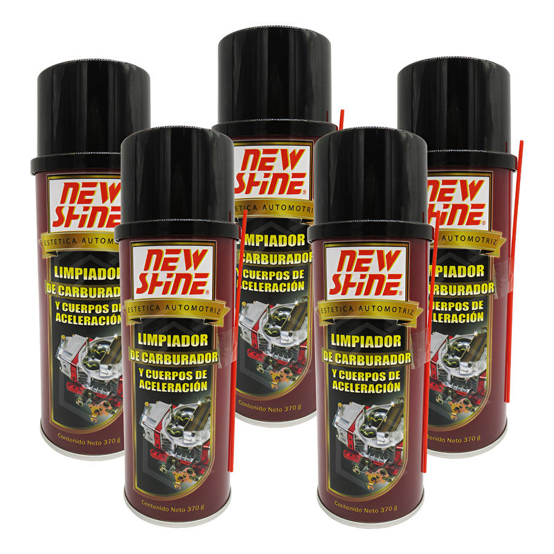 5 Limpiador De Carburador Carbuclean Cuerpo De Aceleracion Blanco